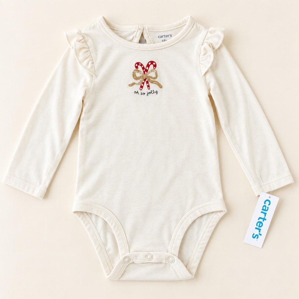 Carter's "Oh So Jolly" Christmas Bodysuit – 18 Months – NWT